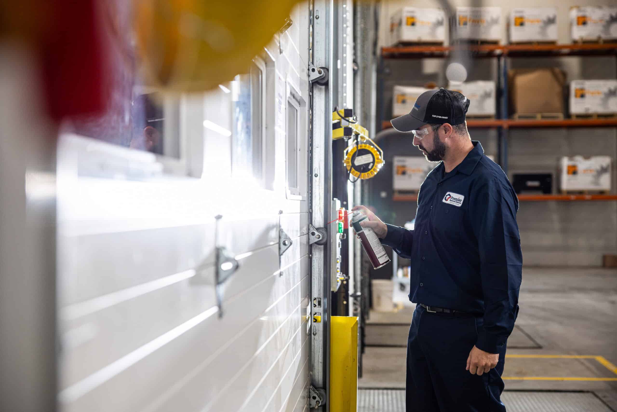 Technician Performing Planned Maintenance on Dock